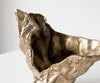 Vase Alaris 44 x 13 x 31 cm Aluminium Champagne Ivory Handmade