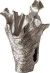 Vase Corallo 37 x 18 x 48 cm Aluminium Platinum Handmade