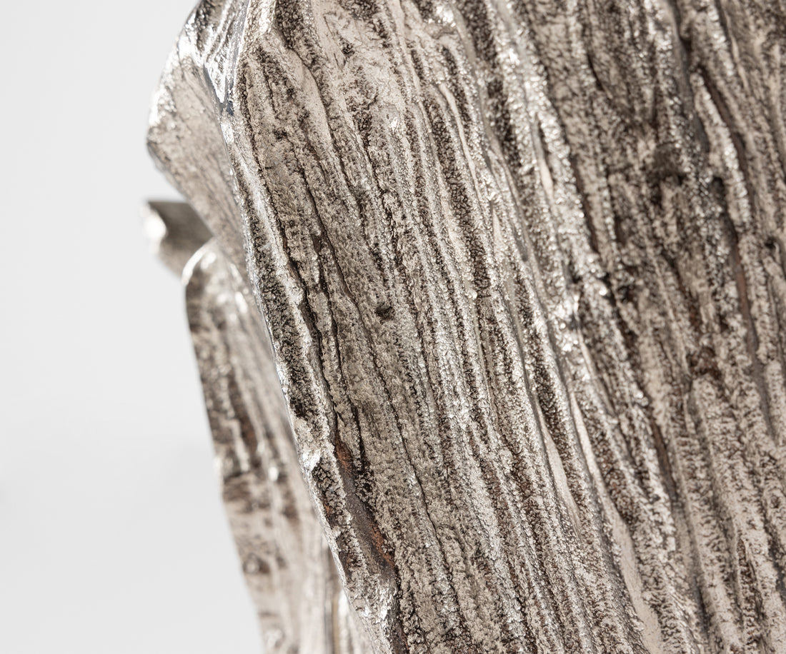 Vase Corallo 37 x 18 x 48 cm Aluminium Platinum Handmade