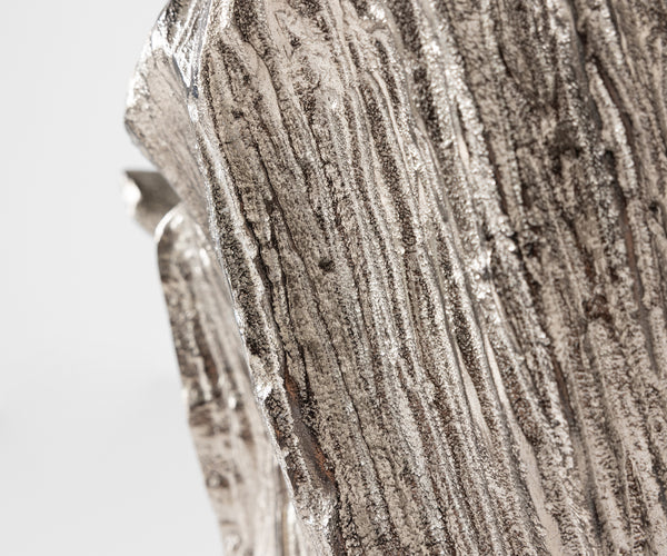 Vase Corallo 37 x 18 x 48 cm Aluminium Platinum Handmade