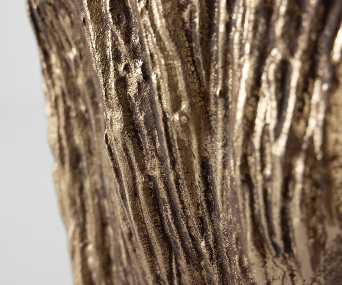 Vase Corallo 37 x 18 x 48 cm Aluminium Oro Antico Handmade