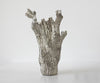 Vase Corallo 43 x 24 x 61 cm Aluminium Platinum Handmade