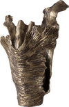 Vase Corallo 43 x 24 x 61 cm Aluminium Oro Antico Handmade
