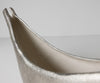 Sculpture Navira 77 x 17 x 31 cm Aluminium Platinum Opal Handmade