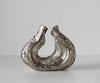 Sculpture Nexora 40 x 15 x 33 cm Aluminium Platinum Handmade