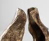 Sculpture Nexora 40 x 15 x 33 cm Aluminium Oro Antico Handmade
