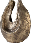 Sculpture Nexora 34 x 17 x 40 cm Aluminium Oro Antico Handmade