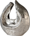 Sculpture Nexora 40 x 17 x 42 cm Aluminium Platinum Handmade