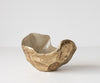 Bowl Valena 33 x 20 x 22 cm Aluminium Champagne Ivory Handmade
