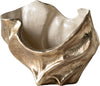 Bowl Valena 39 x 17 x 29 cm Aluminium Champagne Ivory Handmade