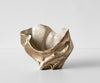 Bowl Valena 39 x 17 x 29 cm Aluminium Champagne Ivory Handmade