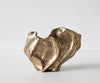 Bowl Valena 39 x 17 x 29 cm Aluminium Champagne Ivory Handmade