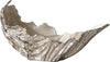 Bowl Maris 52 x 15 x 28 cm Aluminium Platinum Opal Handmade
