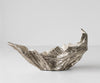 Bowl Maris 52 x 15 x 28 cm Aluminium Platinum Opal Handmade