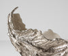 Bowl Maris 52 x 15 x 28 cm Aluminium Platinum Opal Handmade