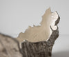 Bowl Maris 52 x 15 x 28 cm Aluminium Platinum Opal Handmade