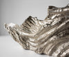Bowl Maris 78 x 24 x 38 cm Aluminium Platinum Opal Handmade