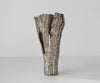Vase Cortana 25 x 19 x 47 cm Aluminium Platinum Handmade