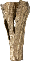 Vase Cortana 25 x 19 x 47 cm Aluminium Champagne Ivory Handmade