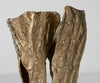 Vase Cortana 25 x 19 x 47 cm Aluminium Champagne Ivory Handmade