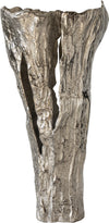 Vase Cortana 31 x 22 x 63 cm Aluminium Platinum Handmade