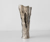 Vase Cortana 31 x 22 x 63 cm Aluminium Platinum Handmade