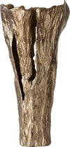 Vase Cortana 31 x 22 x 63 cm Aluminium Champagne Ivory Handmade