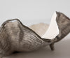 Bowl Aurelia 46 x 31 x 15 cm Aluminium Platinum Opal Handmade
