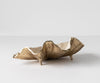 Bowl Aurelia 46 x 31 x 15 cm Aluminium Champagne Ivory Handmade