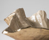 Bowl Aurelia 46 x 31 x 15 cm Aluminium Champagne Ivory Handmade
