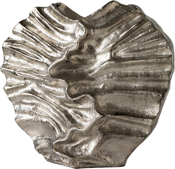 Vase Nerina 47 x 18 x 42 cm Aluminium Platinum Handmade