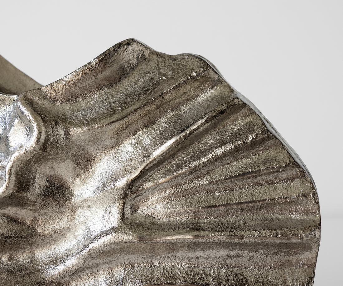 Vase Nerina 47 x 18 x 42 cm Aluminium Platinum Handmade