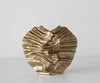 Vase Nerina 47 x 18 x 42 cm Aluminium Champagne Ivory Handmade