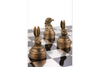 Decorative Chess Set Animals Polyresin Bronze Gold