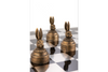 Decorative Chess Set Animals Polyresin Bronze Gold