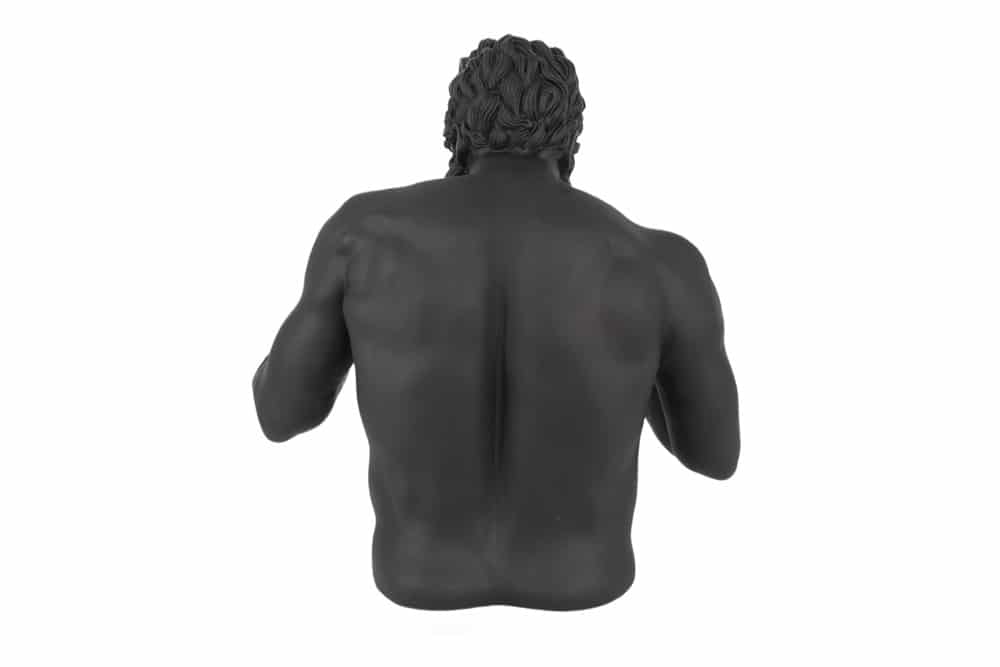 Decoration Figurine Boxer 48cm Polyresin Black Gold