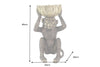 Decoration Figure Monkey 48cm Polyresin Black Gold