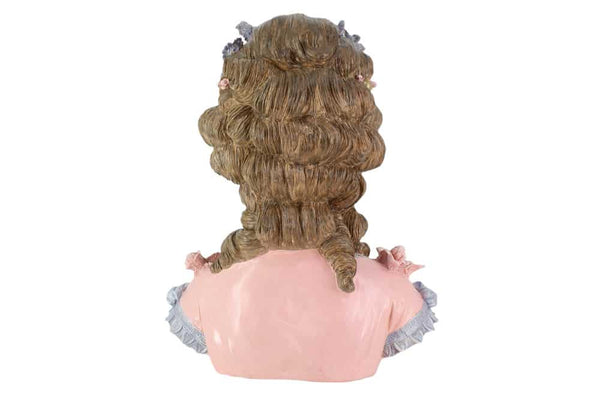 Table Lamp Lady 61cm Polyresin Multicoloured