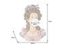 Table Lamp Lady 61cm Polyresin Multicoloured