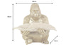 Decoration Figurine Gorilla 38cm Polyresin Gold With Tray