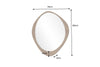Wall Mirror Organic 89cm Oak Look