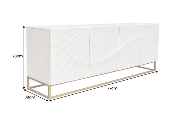 Sideboard Fossil 177cm Mango Wood White