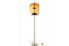 Floor Lamp Fiona Retro 168cm Brown Glass