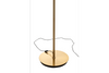 Floor Lamp Fiona Retro 168cm Brown Glass