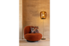 Floor Lamp Fiona Retro 168cm Brown Glass