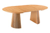 Round Extendable Dining Table Yoko 120-160-200cm Oak Wood Natural