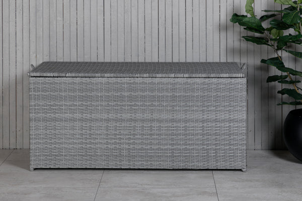 Outdoor Storage Box London 130x60cm Wicker Grey