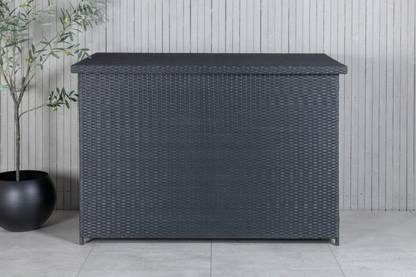 Outdoor Storage Box Amazon 150x90cm Wicker Black