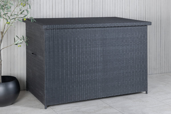 Outdoor Storage Box Amazon 150x90cm Wicker Black