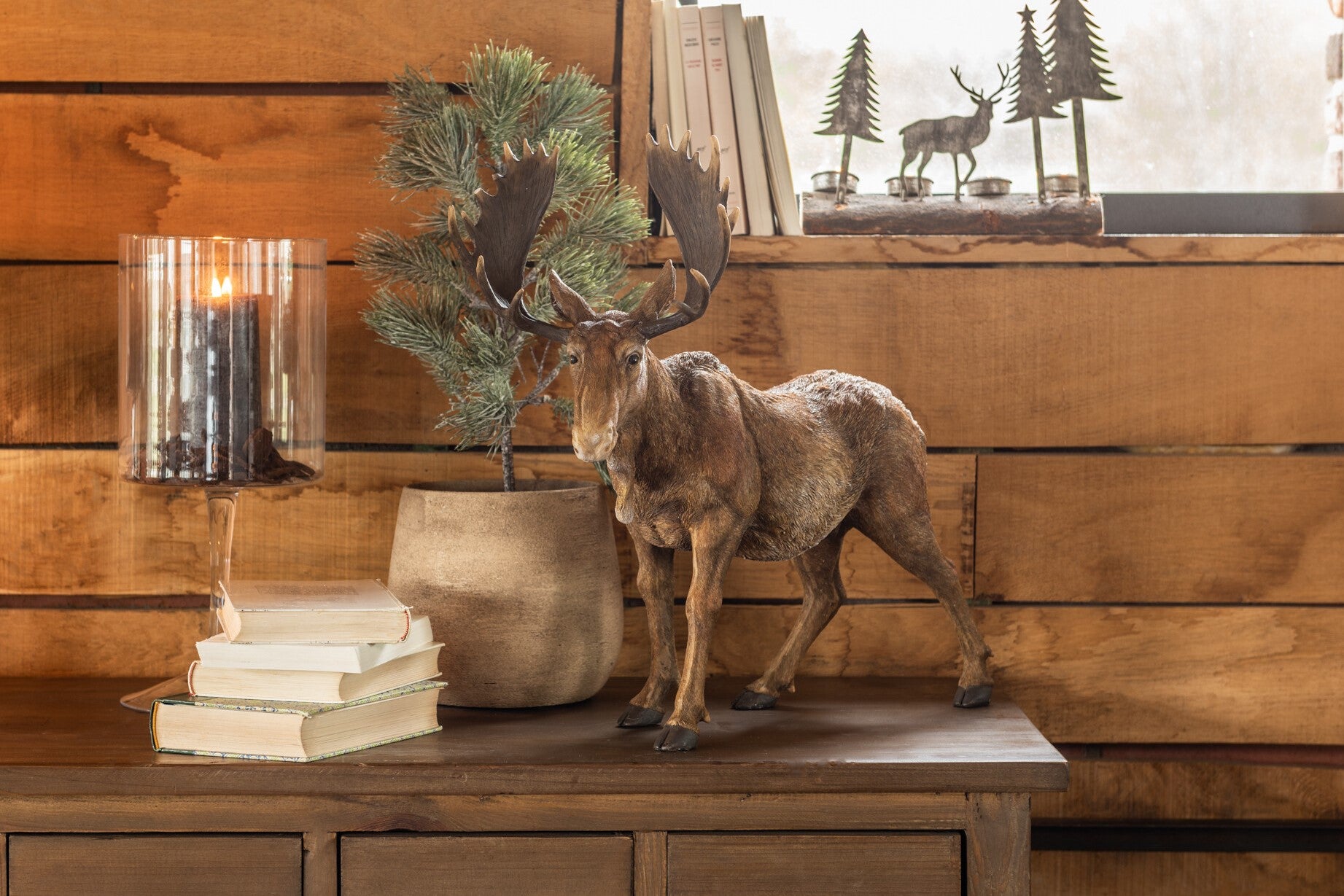 Decorative Figurine Elk Brown 50cm